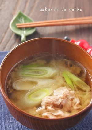 簡単＊ネギだけでコク旨＊ネギ豚汁-レシピのメイン写真