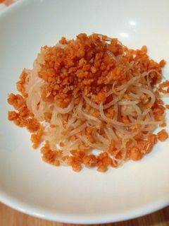 しらたきの 鮭 フレーク 炒め-レシピのメイン写真
