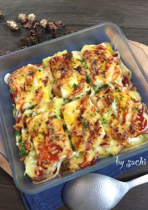 お餅とポテトのチーズグラタン-レシピのメイン写真