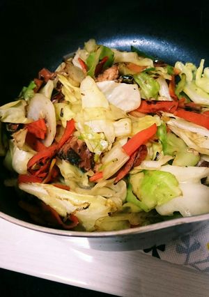 鯖缶でヘルシー野菜炒め！-レシピのメイン写真