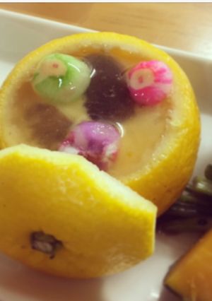 簡単レンジで料亭風ゆずの茶碗蒸しあんかけ-レシピのメイン写真