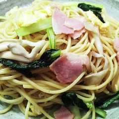 รูปของ ちきり粉末だしを使った和風パスタ