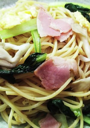 ちきり粉末だしを使った和風パスタ-レシピのメイン写真