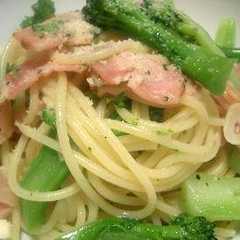 รูปของ ●○ブロッコリーとベーコンのパスタ○●