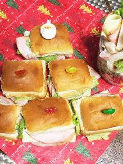 ちぎりパン・簡単Xmasツリーサンド❤-レシピのメイン写真
