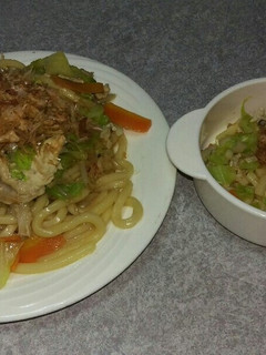 放置系!ノンオイル焼きうどん!-レシピのメイン写真