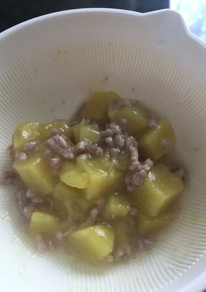 離乳食☆後期 さつまいもとひき肉あんかけ-レシピのメイン写真