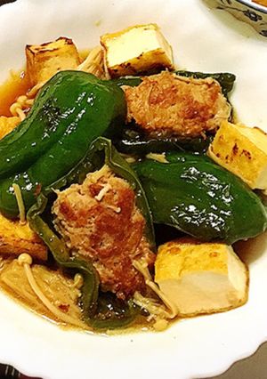 ヘルシー節約♥ピーマンの肉詰め-レシピのメイン写真