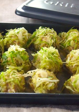 グリラーで　レンジで簡単　キャベツ焼売-レシピのメイン写真