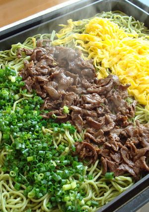 ホットプレートで♪瓦そば-レシピのメイン写真
