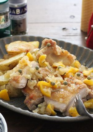 チキンソテー 柑橘はちみつオニオンソース-レシピのメイン写真