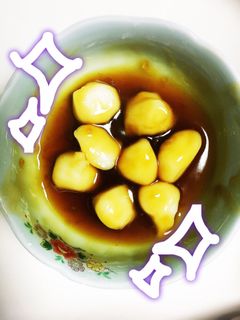 みたらし団子 (タレはすき焼きのタレ)-レシピのメイン写真