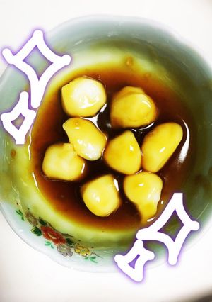 みたらし団子 (タレはすき焼きのタレ)-レシピのメイン写真