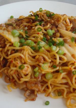 納豆キムチ焼きそば-レシピのメイン写真