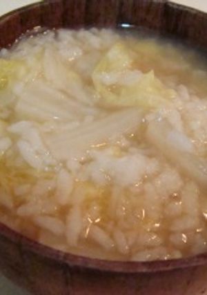 白菜のぽん酢粥-レシピのメイン写真