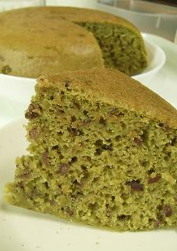 抹茶とあずきの炊飯器ケーキ-レシピのメイン写真