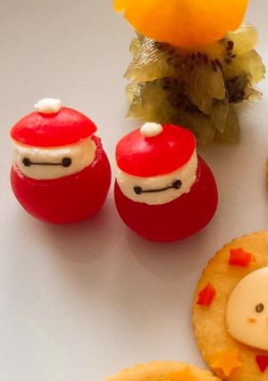 クリスマス♡ベイマックスサンタ-レシピのメイン写真