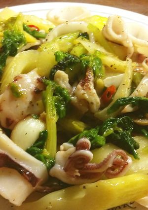 やりいかとセロリの炒め物-レシピのメイン写真
