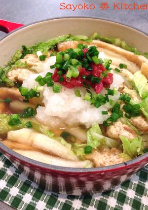 お揚げの梅おろし白菜ミルフィーユ鍋-レシピのメイン写真