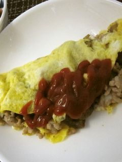 豚ひき肉と甘栗のオムレツ☆-レシピのメイン写真