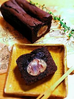 米粉de濃厚チョコケーキ☆栗の渋皮煮入り-レシピのメイン写真