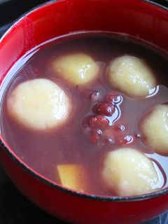 【 さつまいも白玉ぜんざい 〗-レシピのメイン写真