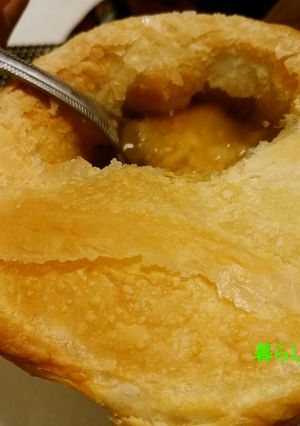 簡単☆きのこスープのポットパイ♪-レシピのメイン写真