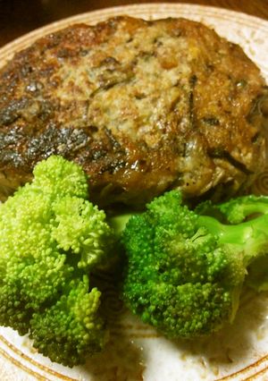 韮と干海老とひじき入り豆腐蓮根バーグ-レシピのメイン写真