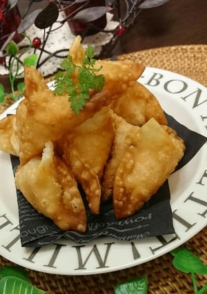 材料3つ♡簡単♪明太ポテサラサモサ風-レシピのメイン写真