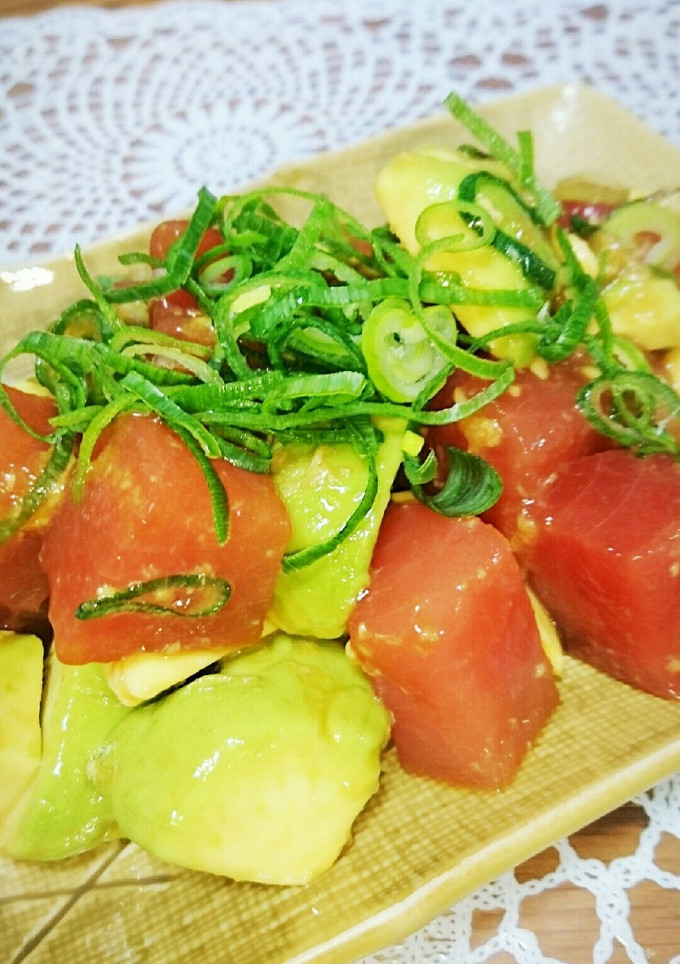 マグロとアボガドの和風サラダ(’-’*)-レシピのメイン写真