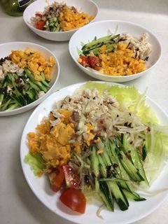 もやし 冷やし中華風サラダ-レシピのメイン写真