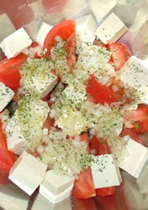 塩豆腐とトマトのサラダ♪簡単-レシピのメイン写真