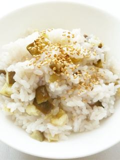 なすの炊き込みご飯-レシピのメイン写真