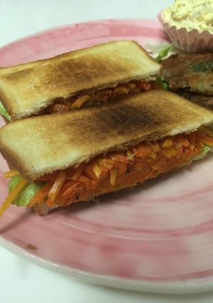 アジア～んな金平にんじんサンド-レシピのメイン写真