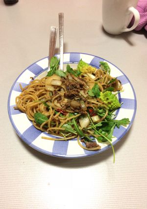 スパゲティ油そば-レシピのメイン写真