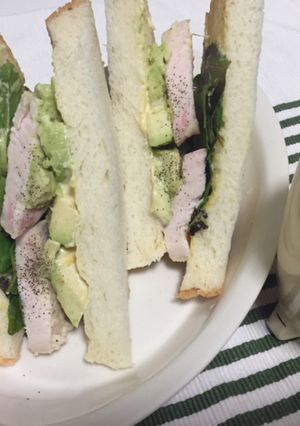 鶏ハムアボカドサンド-レシピのメイン写真
