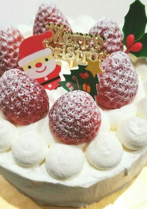 15㎝型❤いちごのデコレーションケーキ♪-レシピのメイン写真