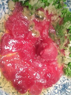 鮪(まぐろ)のカルパッチョ-レシピのメイン写真