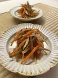 普通のきんぴら牛蒡