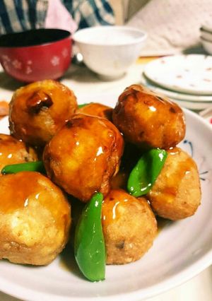 保育園レシピ♪高齢者にも！お豆腐団子-レシピのメイン写真