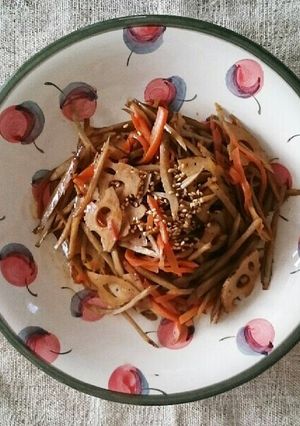 フライパンで簡単!きんぴらごぼう！-レシピのメイン写真