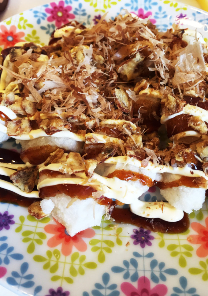 揚げ餅のお好み焼き風 イカ姿フライ-レシピのメイン写真