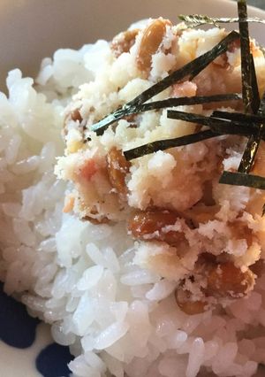 ミツカンのポテトサラダと納豆のご飯-レシピのメイン写真