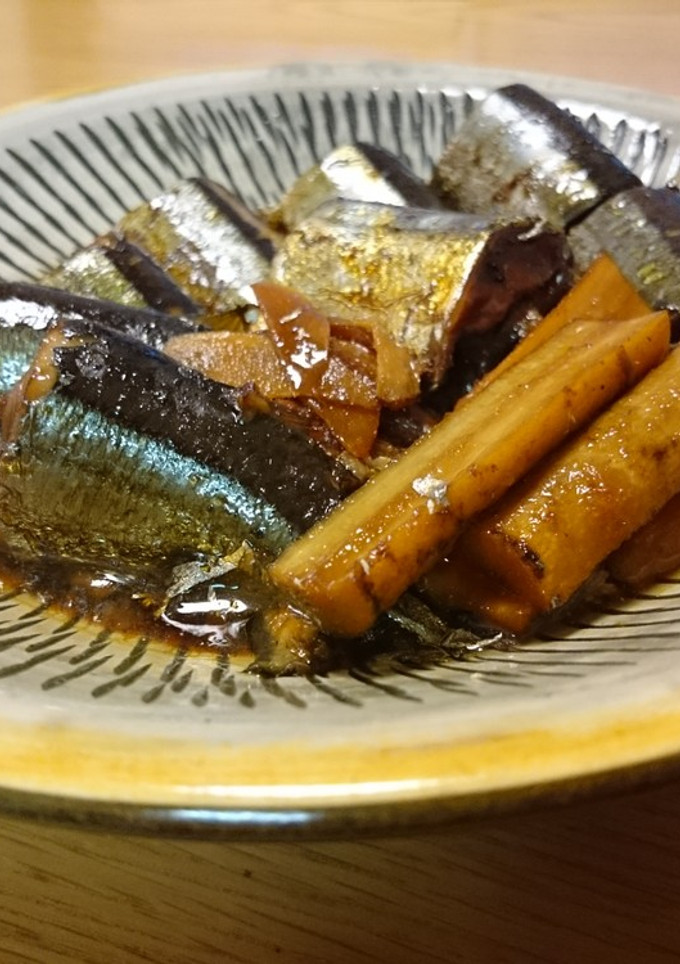 秋！さんまごぼう煮　※圧力鍋使用-レシピのメイン写真