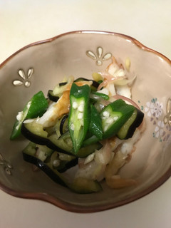 オクラとミョウガの酢の物-レシピのメイン写真