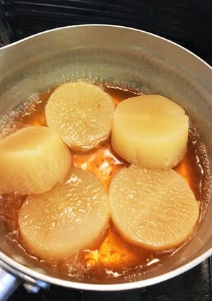 面取りなし!ズボラ大根煮付け-レシピのメイン写真
