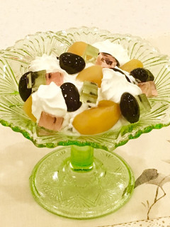 簡単黒豆リメイク!お皿仕立ての黒豆パフェ-レシピのメイン写真