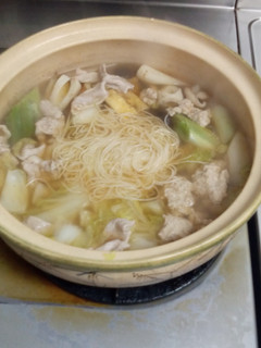 素麺と鶏肉だんごの鍋-レシピのメイン写真