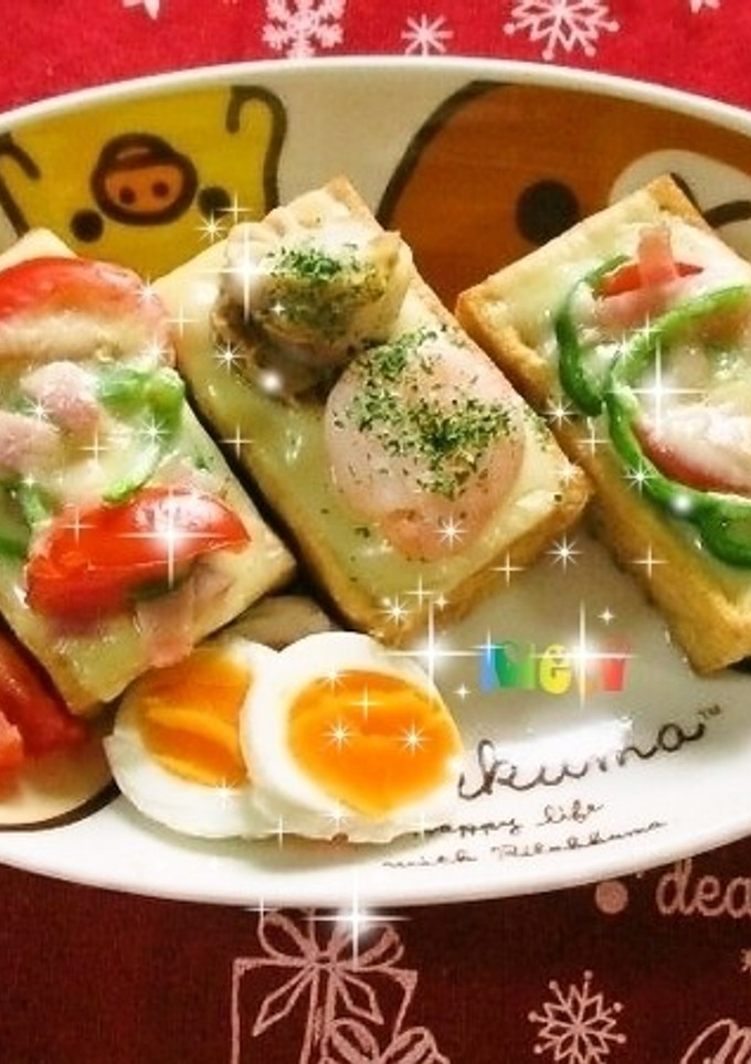 簡単　厚揚げピザ-レシピのメイン写真