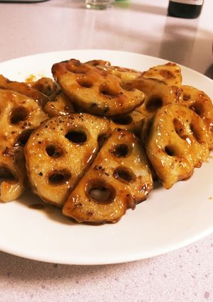 レンコンのもっちり照り焼き-レシピのメイン写真